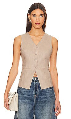 HEARTLOOM Silvie Vest in Bark from Revolve.com | Revolve Clothing (Global)