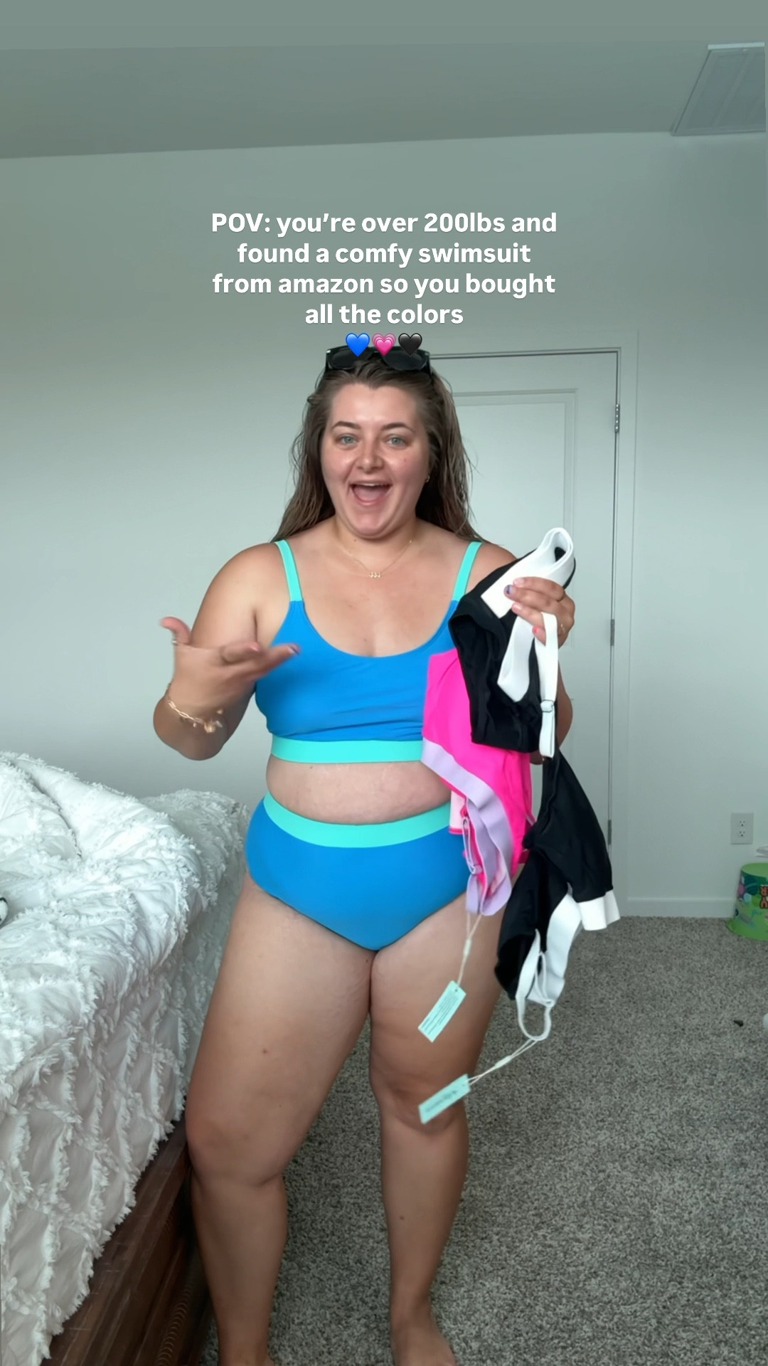 Amazon swimsuits 💙🖤💗

I’m wearing a XL. My true size. 



#LTKstyletip #LTKmidsize #LTKfindsunder50