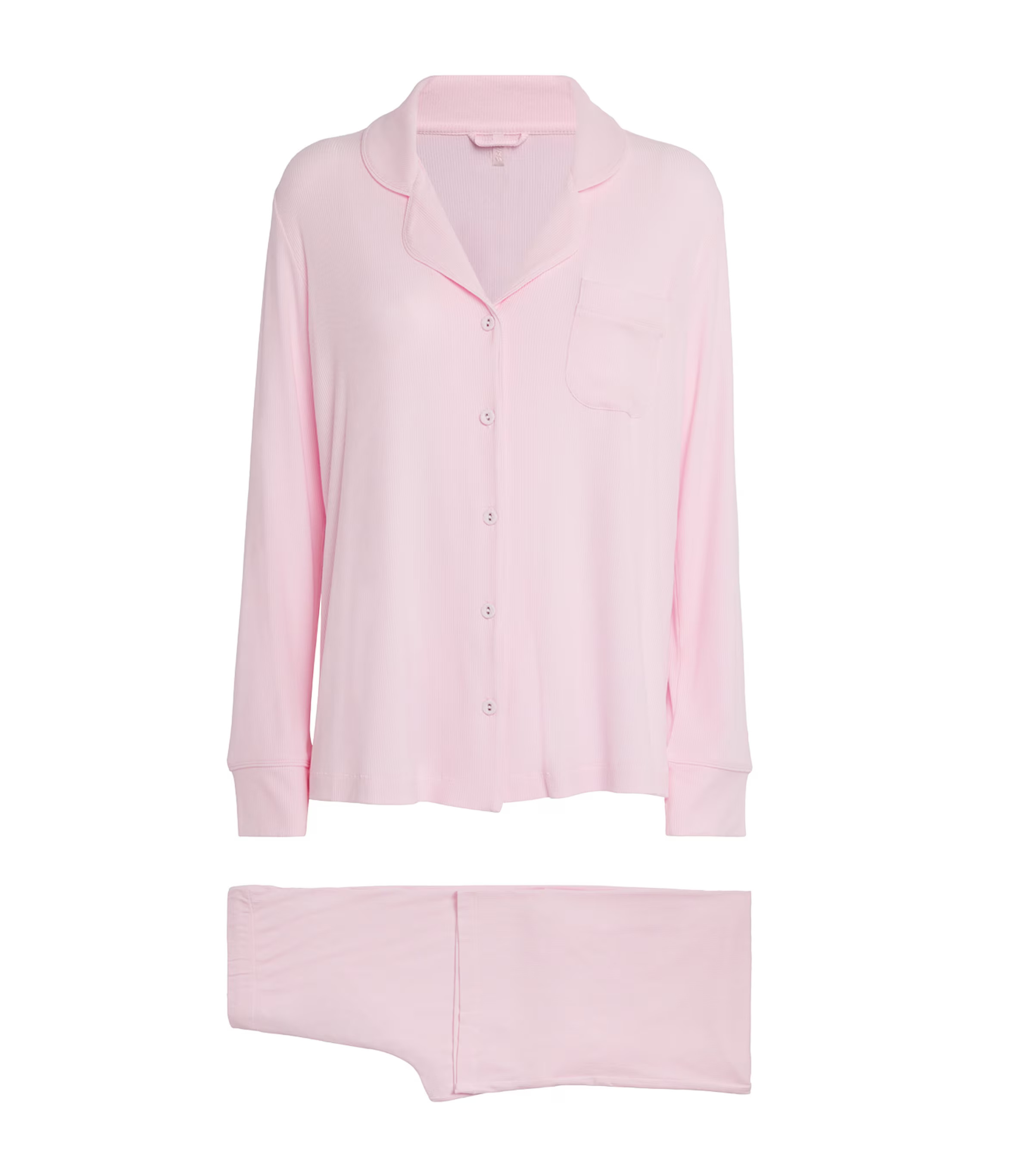 Skims Ribbed Soft Lounge Pyjama Set | Harrods (US)