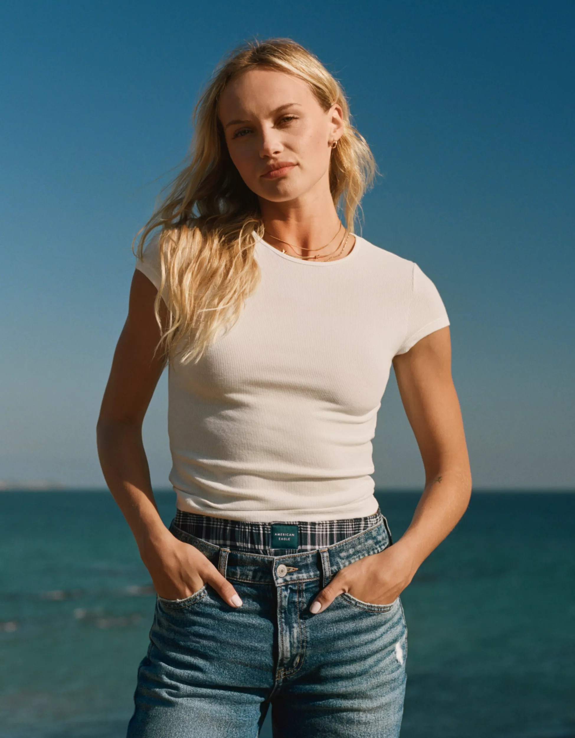 AE Hey Baby Ribbed T-Shirt | American Eagle Outfitters (US & CA)