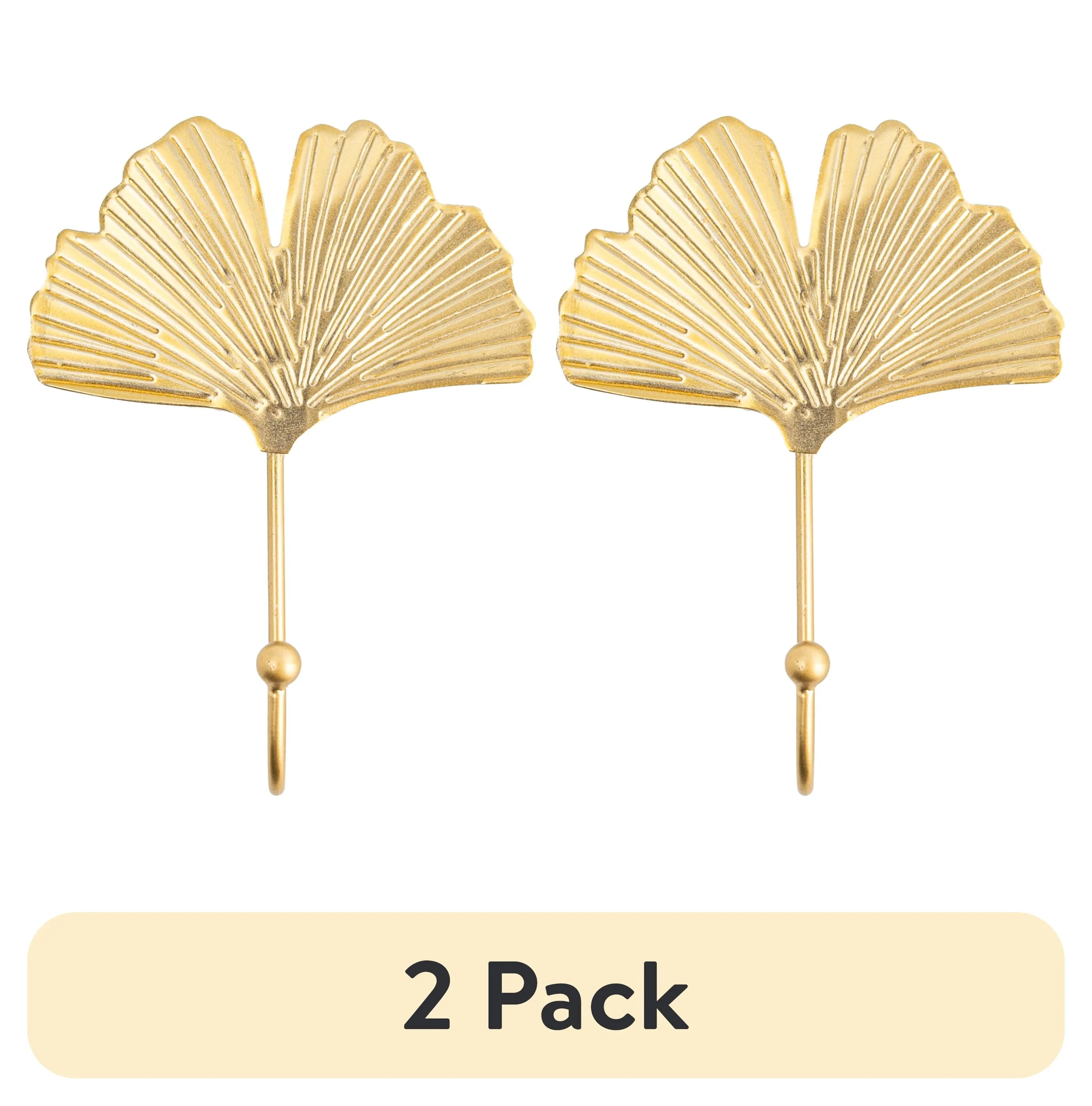 (2 pack) Mainstays Metal Single Gold Fan Hook | Walmart (US)