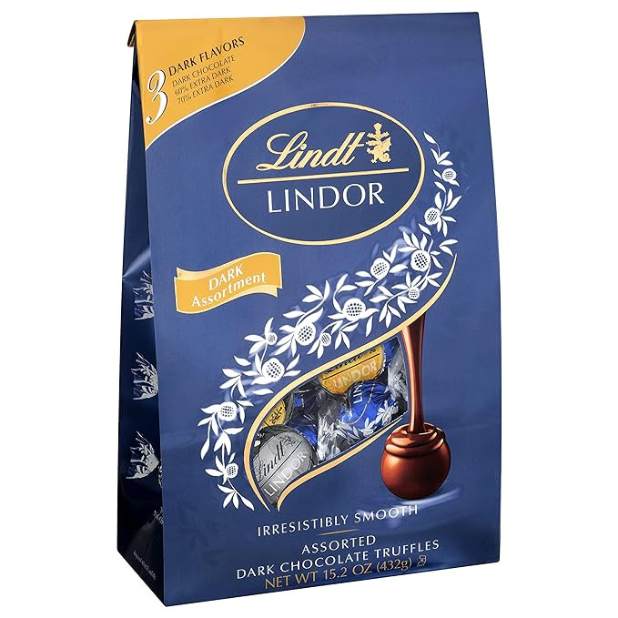 Lindt LINDOR Assorted Dark Chocolate Candy Truffles, Assorted Chocolate with Smooth, Melting Truf... | Amazon (US)