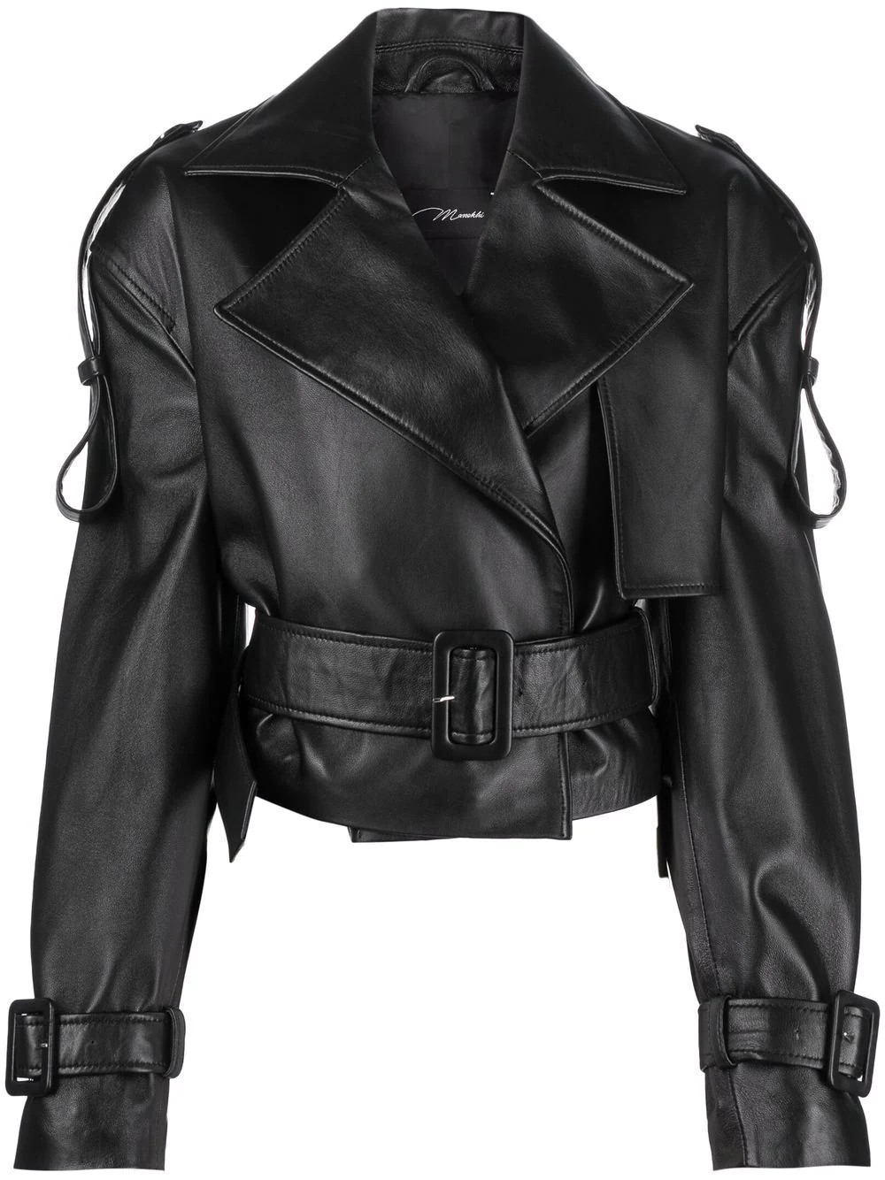 Hana cropped biker jacket | Farfetch Global