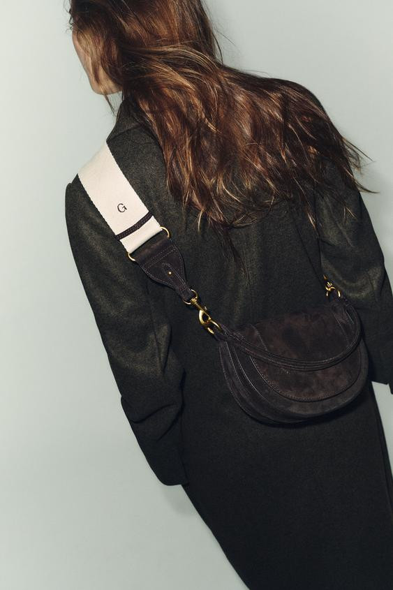 LEATHER CROSSBODY BAG | Zara US