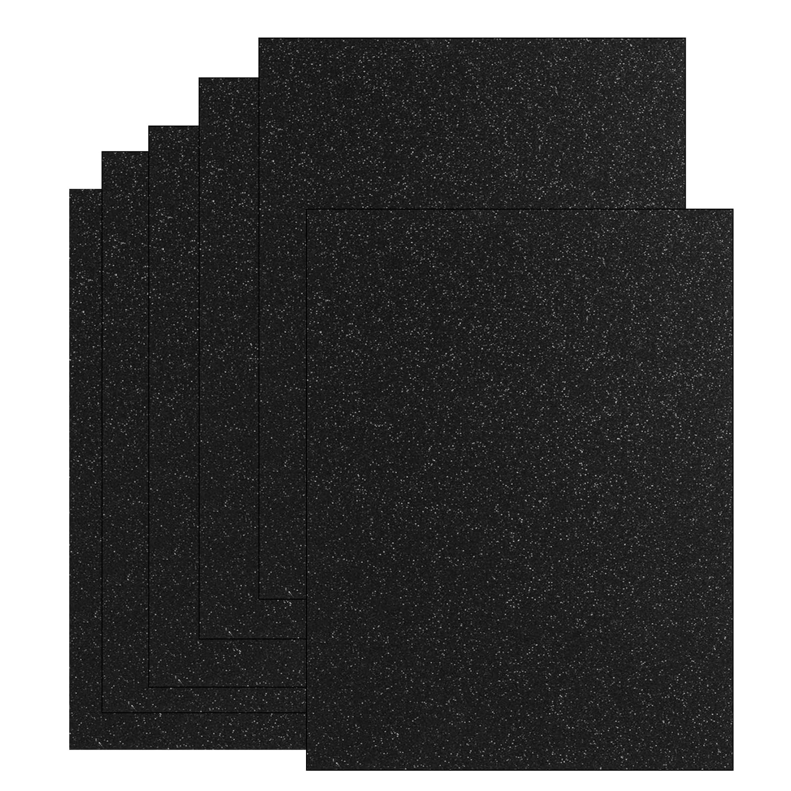 20 Sheets Black Glitter Cardstock 8.5 x 11 Inches, Heavyweight 250gsm Premium Sparkling Card Stoc... | Amazon (US)