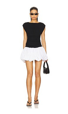 Lovers and Friends Kora Mini Dress in Black & White from Revolve.com | Revolve Clothing (Global)