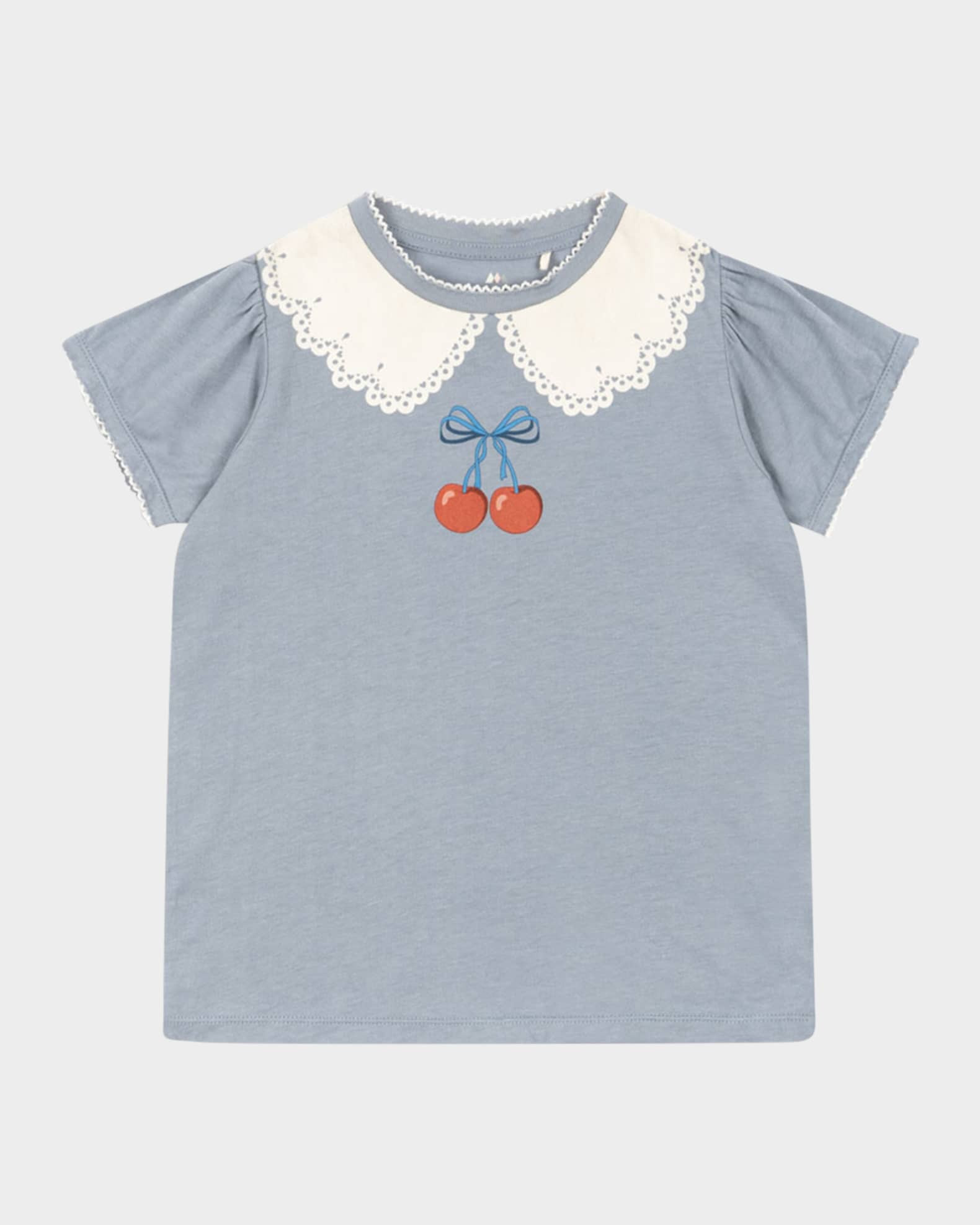 Konges Slojd Girl's Famo Cherry-Print T-Shirt, Size 9M-10 | Neiman Marcus
