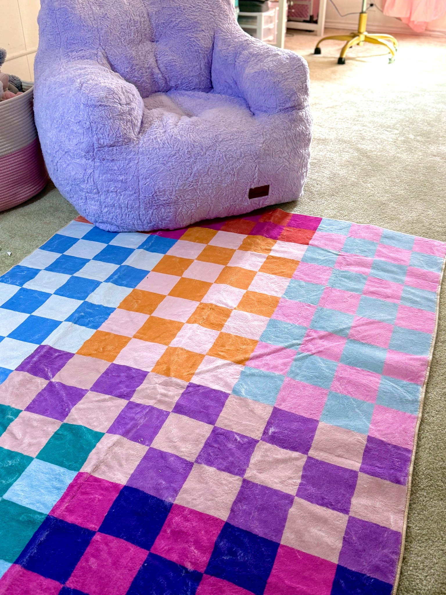 ✨ Cozy Corner Goals ✨
This plush lilac chair + colorful checkerboard rug combo just makes me happy 😍 Perfect for reading, lounging, or your kiddo’s play area. I’m obsessed with how soft everything feels and how fun it makes the space look!

🪩 Shop my exact setup below 👇
#LTKhome #cozyvibes #roomdecor #playroomstyle #colorfulhome #ltkfinds #ltkhomeinspo

#LTKKids #LTKHome