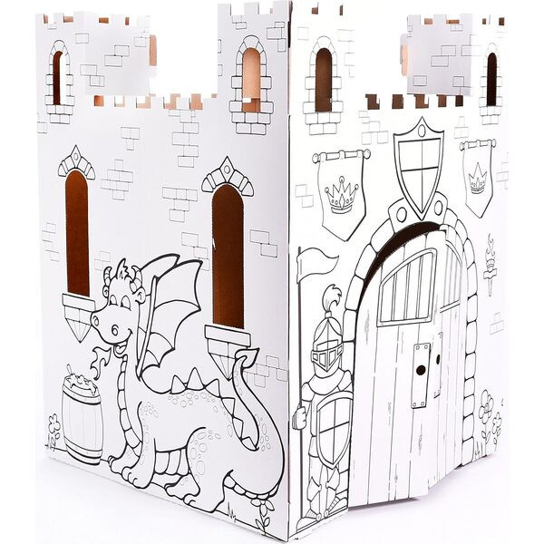 Cardboard Coloring Playhouse Fairy Tale Castle | Maisonette