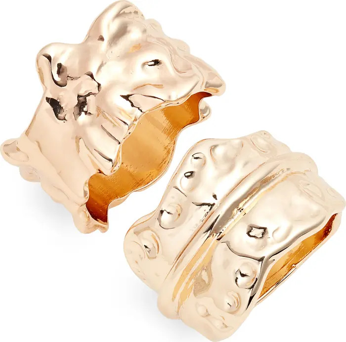 Set of 2 Molten Metal Rings | Nordstrom