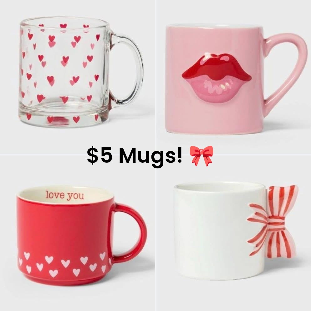 $5 Valentine’s Mugs! ❤️🩷❤️🩷

#LTKOver40 #LTKSeasonal #LTKMidsize