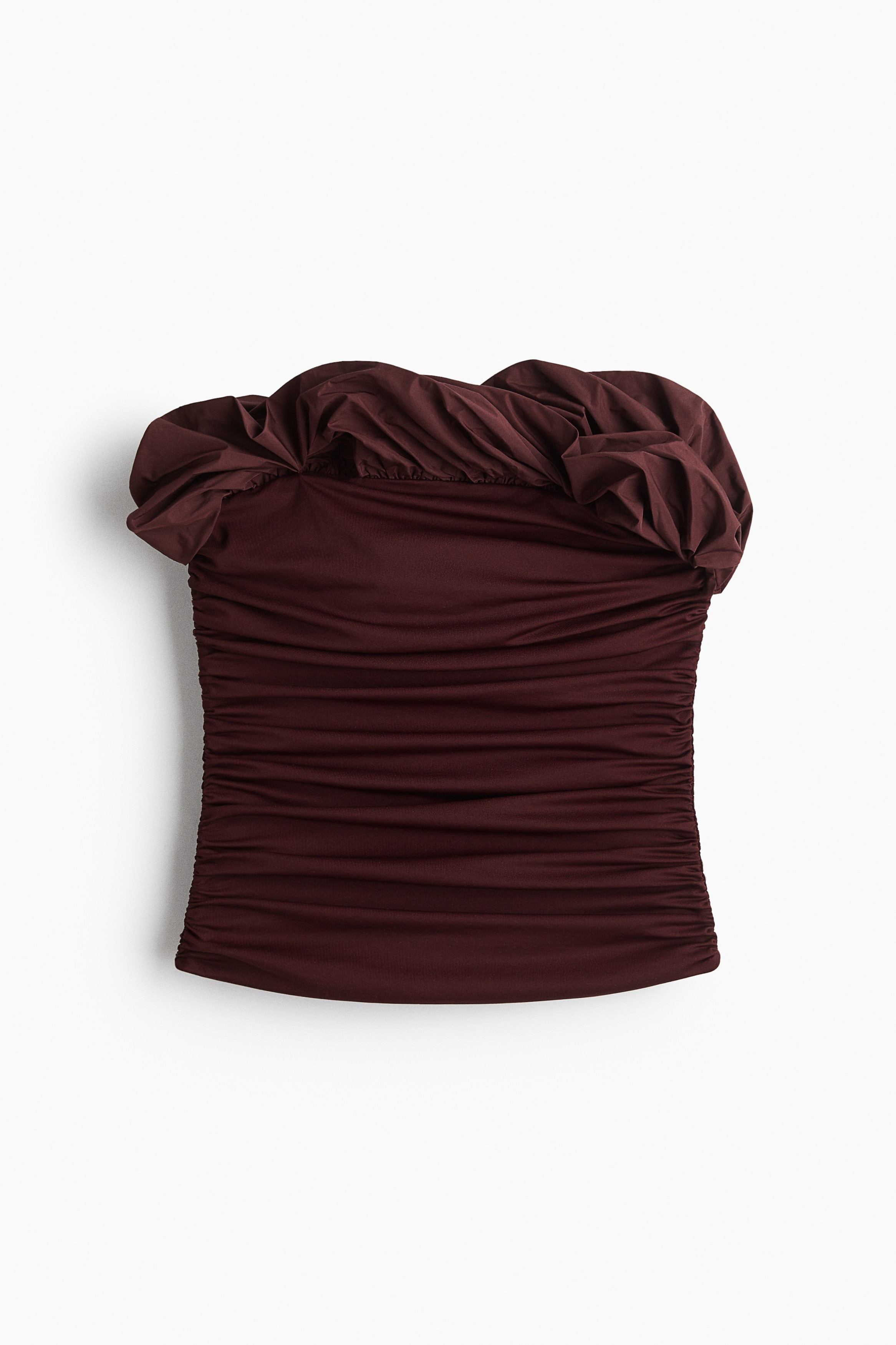H & M - Draped Tube Top - Red | H&M (US + CA)