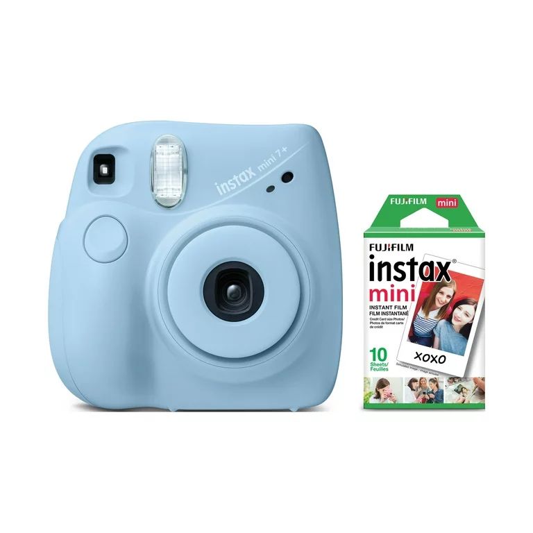 Fujifilm INSTAX Mini 7+ Exclusive Blister Bundle with Bonus Pack of Film (10-pack Mini Film), Lig... | Walmart (US)