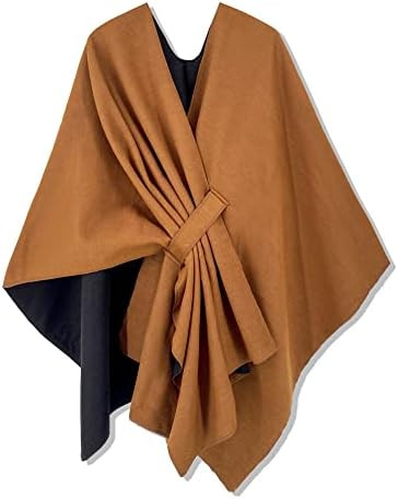 Moss Rose Women's Shawl Wrap Poncho Ruana Cape Open Front Cardigan Shawls for Fall Winter | Amazon (US)