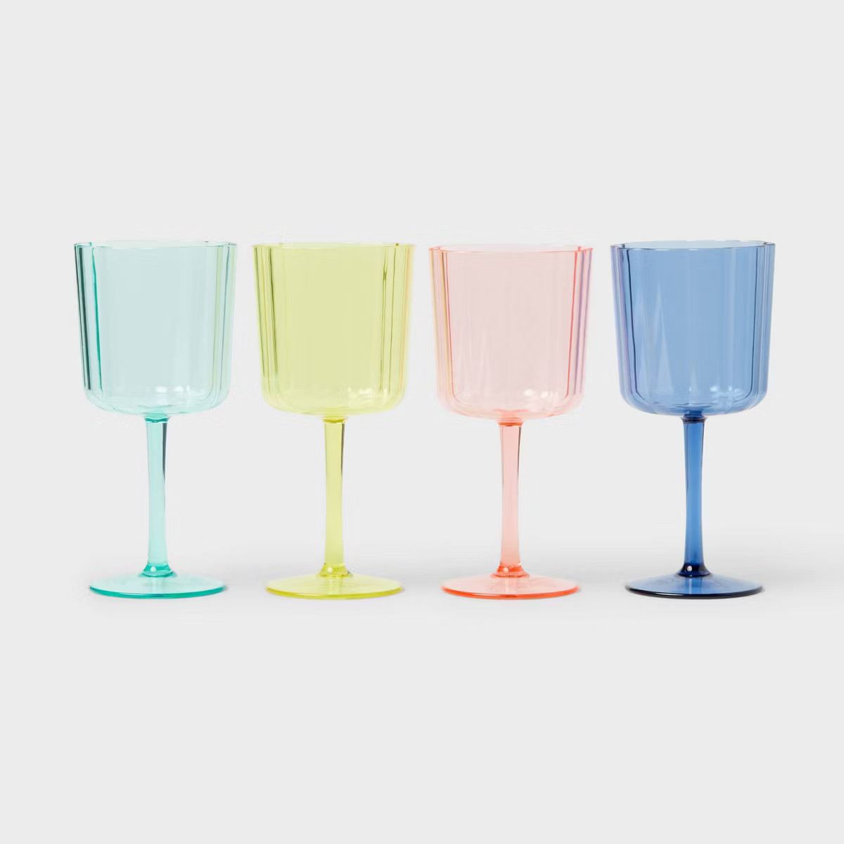 4pk 13oz Stemmed Wine Glasses - Sun Squad™ | Target