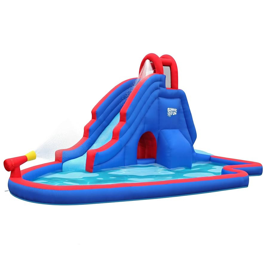 Sunny & Fun Deluxe Inflatable Water Slide Park | Amazon (US)