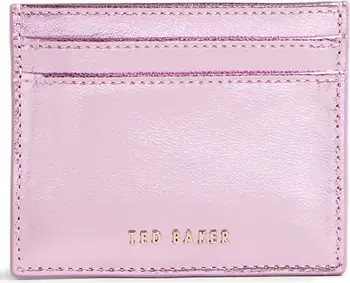 Ted Baker London Liibbaa Metallic Leather Cardholder | Nordstrom | Nordstrom