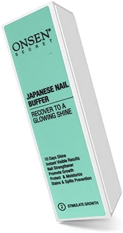 Amazon.com: Onsen Secret Professional Nail Buffer 1pk, Ultimate Shine Nail Buffing Block with 3 W... | Amazon (US)