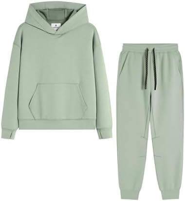 MERIDIANO Boys Sweatsuit 2 Piece Outfits Cozy Athletic Tracksuit Set Pullover Hoodie and Jogger P... | Amazon (US)