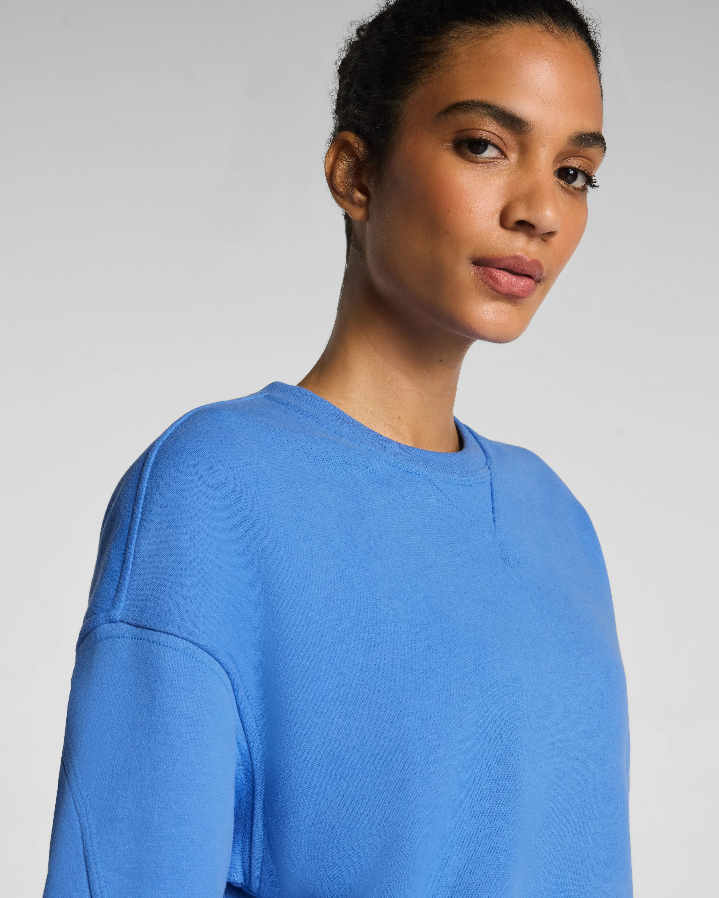Cotton Fleece Crewneck Tunic | Spanx