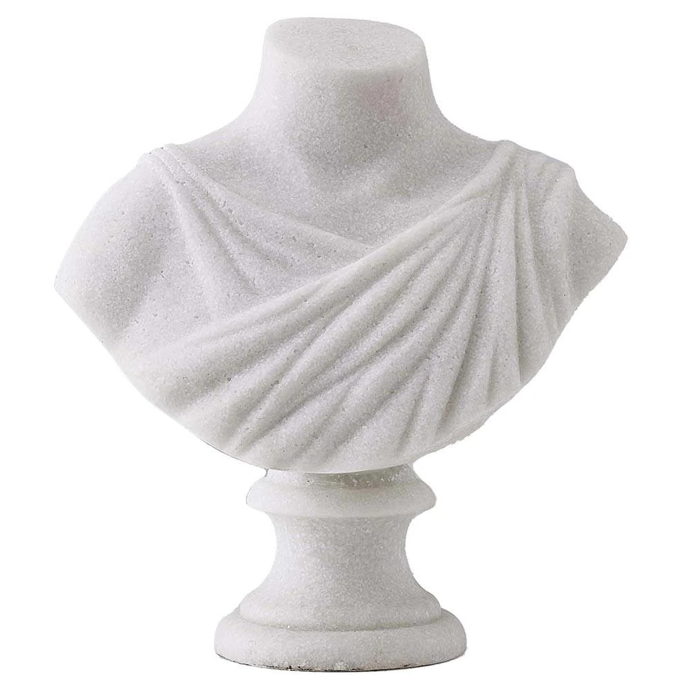 Arteriors Virtue French Country White Ricestone Bust Sculpture | Kathy Kuo Home