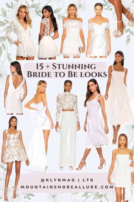 15+ Bride-to-Be Looks for a Fashion-Forward Wedding Weekend, Bridal Shower, and Bachelorette Party 👗🎉 


#BridalTrends #WeddingFashion wedding weekend outfits, white dress graduation, white dress summer, white dress classy, anniversary outfit, date night look 

#LTKparties #LTKwedding #LTKSeasonal