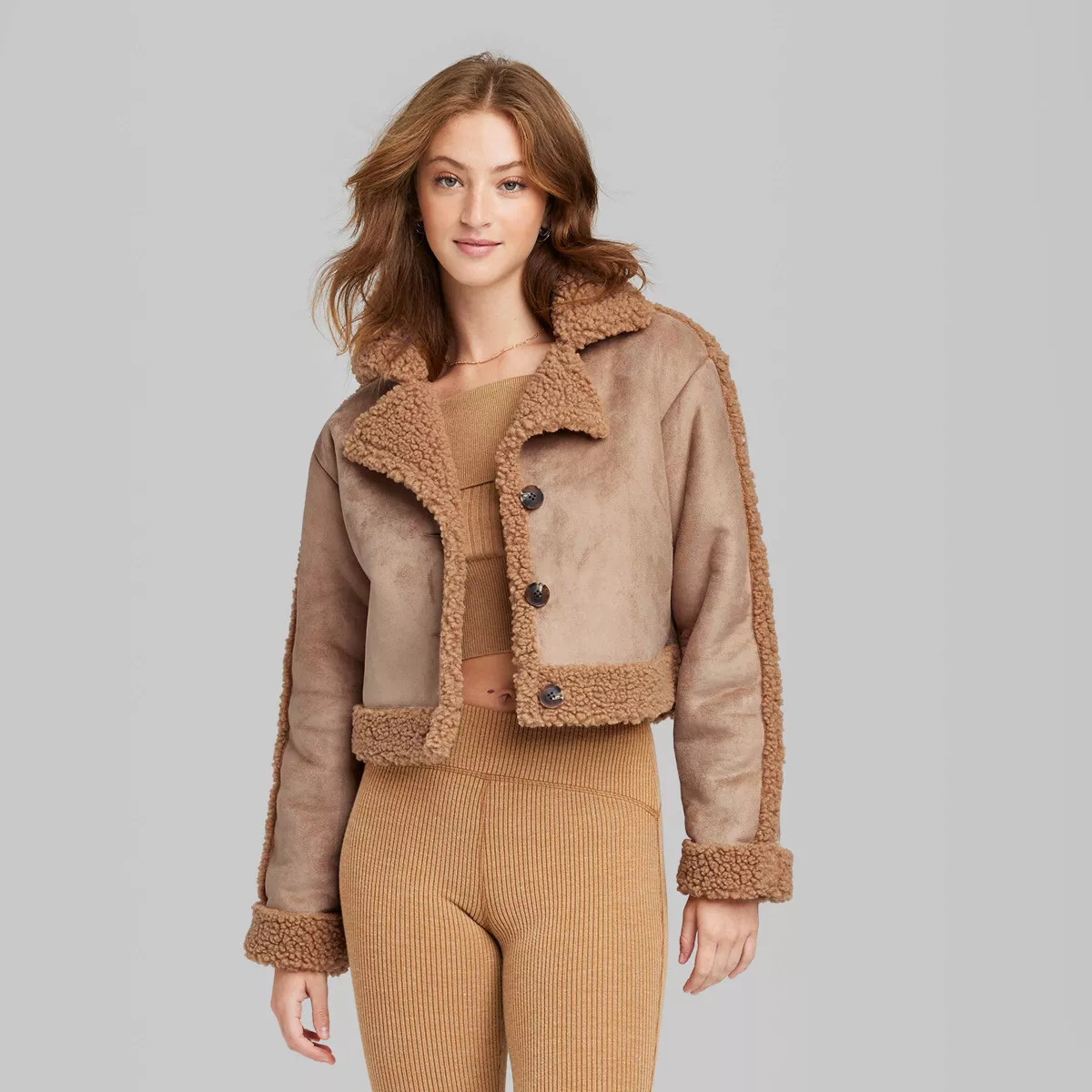 Women's Faux Shearling Jacket - Wild Fable™ | Target