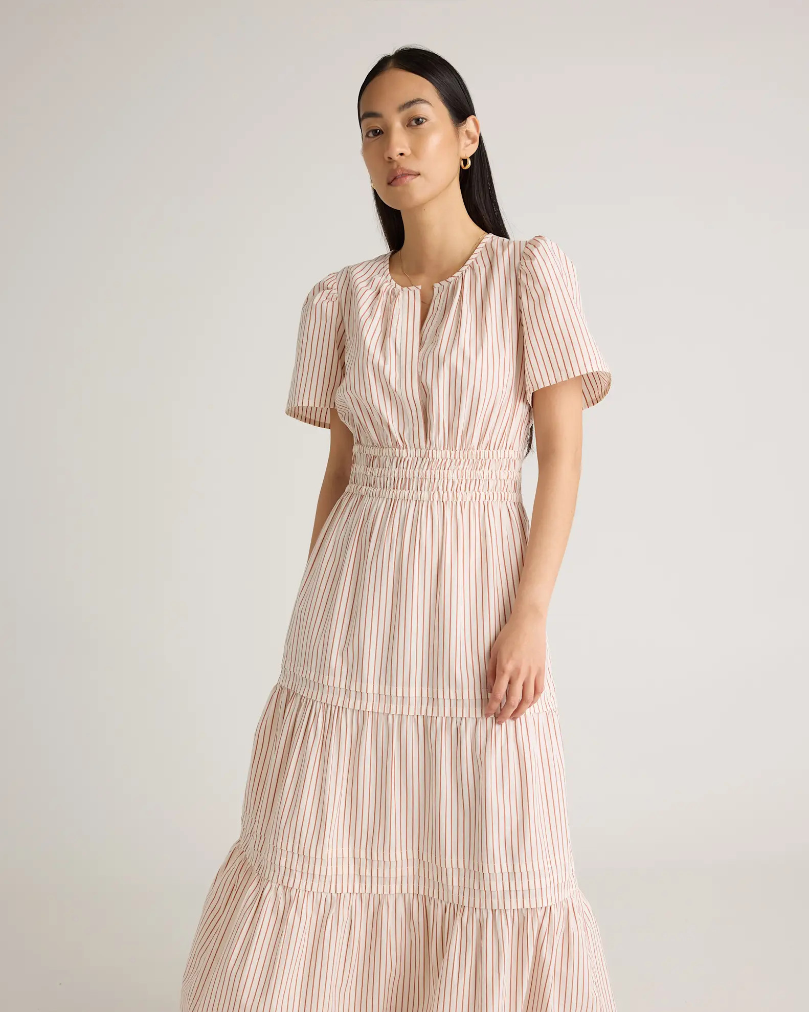 100% Organic Cotton Tiered Maxi Dress | Quince
