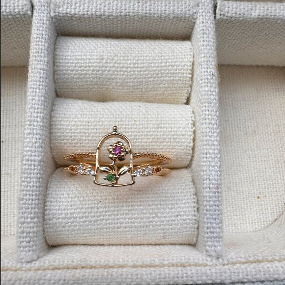 Disney Beauty & The Beast Enchanted Rose Ring | Poshmark