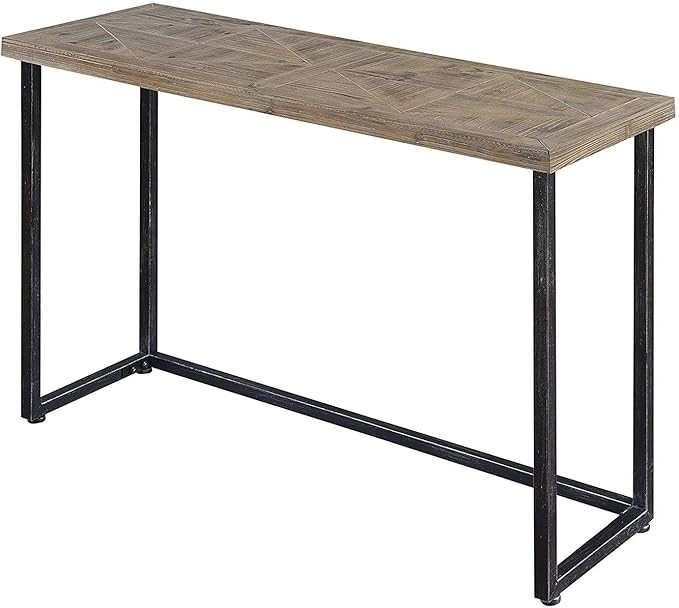Convenience Concepts Laredo Parquet Console Table, Natural / Black | Amazon (US)