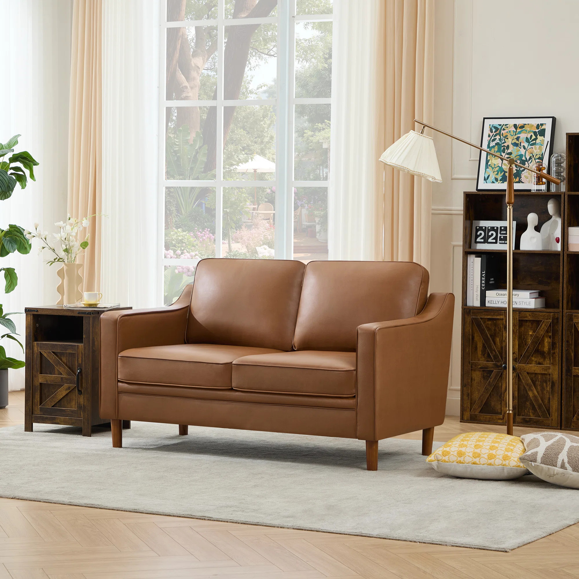 55.9' Upholstered Loveseat Sofa | Wayfair North America
