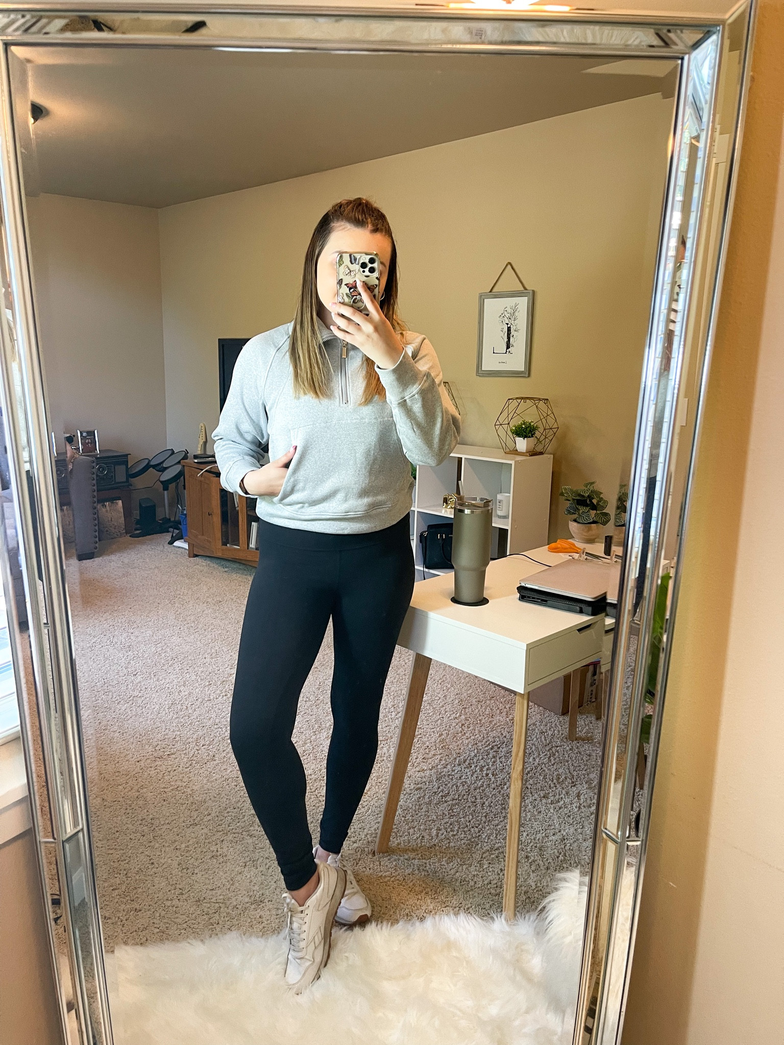 Lululemon sweatshirt dupe from Amazon! Paired with real lululemon leggings and tank 

I’m wearing a M sweatshirt and size 8 leggings and tank with size 9 sneakers 

#LTKSeasonal #LTKunder100 #LTKfit