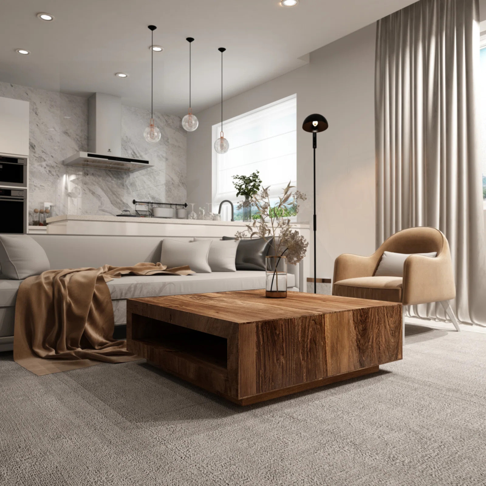 Caidyn Solid Wood Coffee Table | Wayfair North America