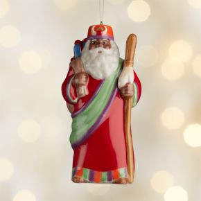 Around the World Africa Santa Ornament | Crate & Barrel