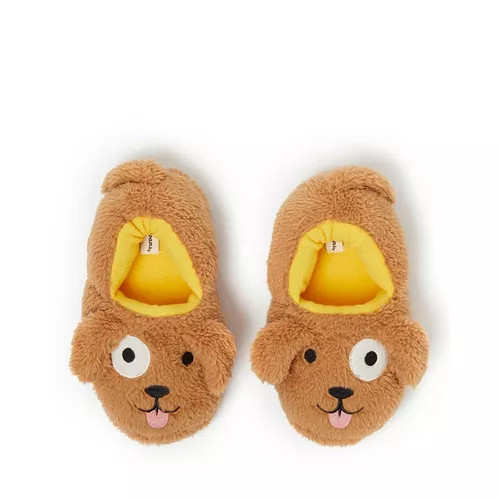 Dearfoams Kids Emery Critter Closed Back Animal Slipper - Macy's | Macy's