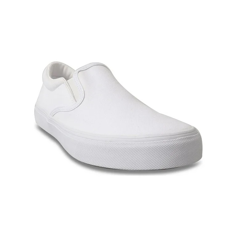 No Boundaries Twin Gore Canvas Slip On Sneakers, Wide Width Available, Women's | Walmart (US)
