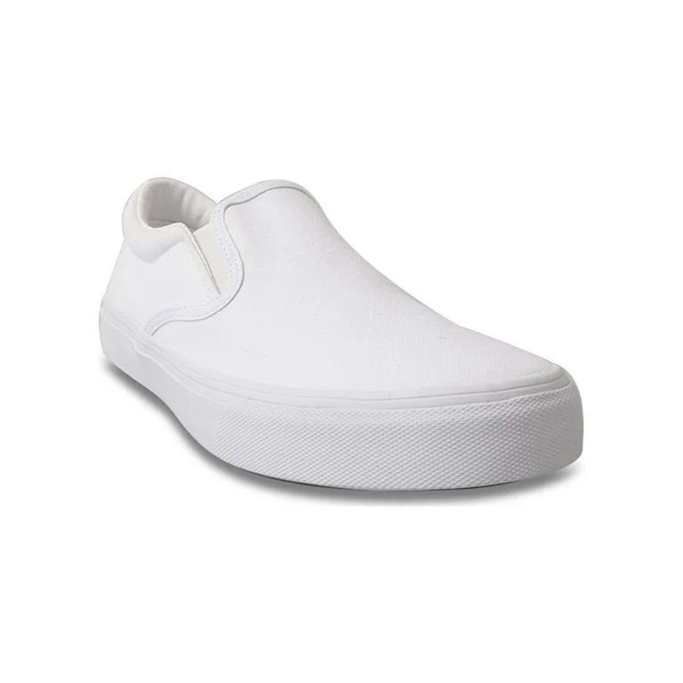 No Boundaries Women's Twin Gore Canvas Slip On Sneakers, Wide Width Available | Walmart (US)