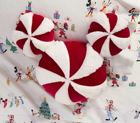 Disney Mickey Mouse Peppermint Pillow | Pottery Barn Kids