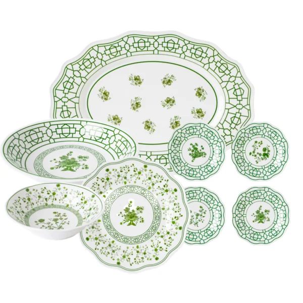 SPRING GARDEN MELAMINE SERVICE FOR FOUR (Set of 14) | Wayfair North America