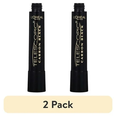 (2 pack) L Oreal Paris Telescopic Washable Mascara Carbon Black 0.27 fl oz | Walmart (US)