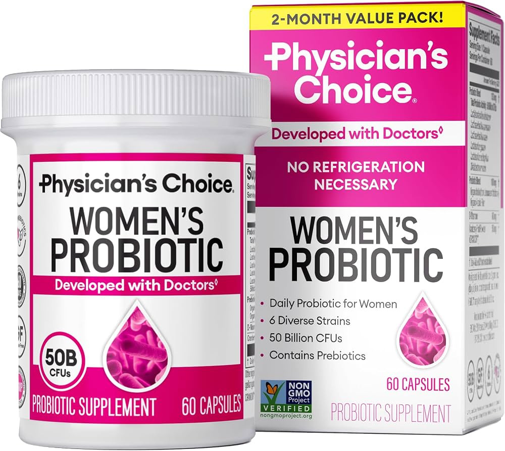 Physician's Choice Probiotics - PH Balance, Digestive, UT, & Feminine Health - 50 Billion CFU - 6... | Amazon (US)