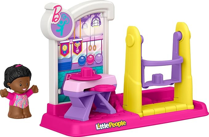 Fisher-Price Little People Barbie Toys for Toddler, Gymnastics Playset with Athlete Figure for Pr... | Amazon (US)