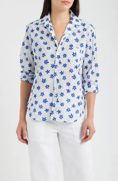 Frank & Eileen Eileen Relaxed Button-Up Shirt in Small Flowers Big Flowers at Nordstrom, Size X-Small | Nordstrom