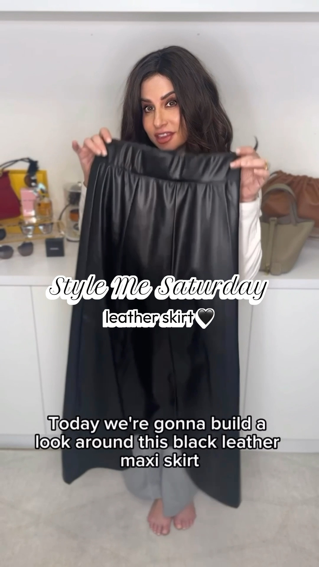 
Style me saturday.
a white tee under a sweater adds dimension, keeps leather wearable, and makes the look feel effortless.
Faux leather skirt size sm, sweater xs , boots TTS , Tee sm #stylemesaturday #leathermidiskirt #coldweatheroutfitinspo

#LTKootd #LTKOver40 #LTKPetite