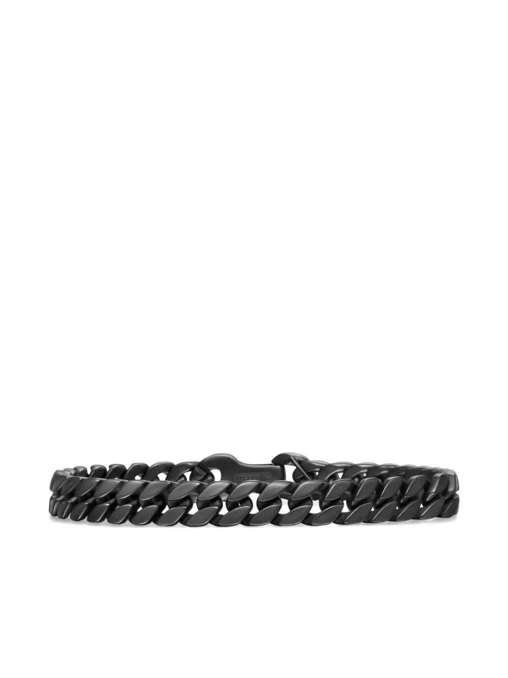 David Yurman Curb Chain titanium bracelet (8mm) - Black | Farfetch Global