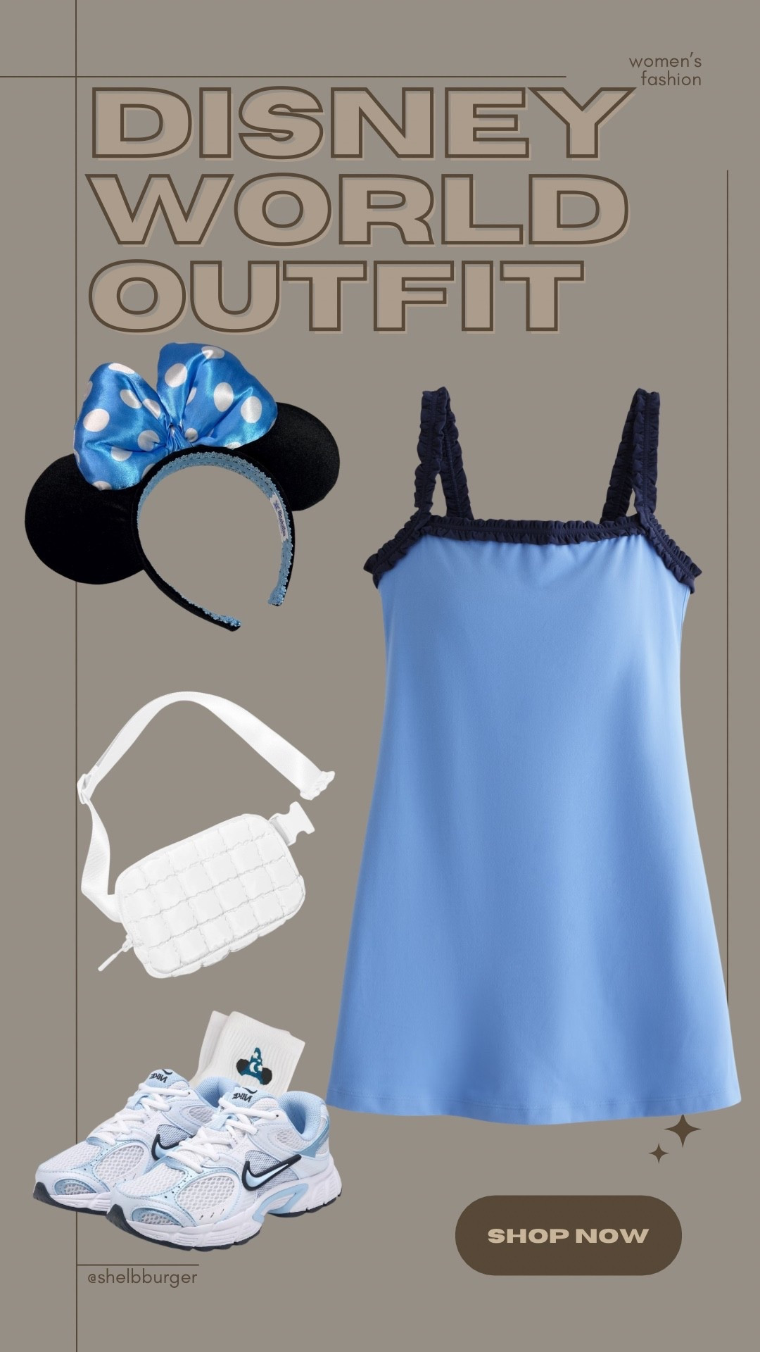 Women’s blue athletic dress outfit for Disney 

#LTKTravel