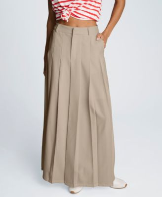 Women's A-Line Pleated Maxi Skirt | Macy's