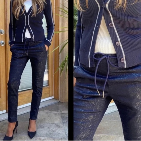 Bevy Flog Shely Joggers Navy Python | 28 | Poshmark