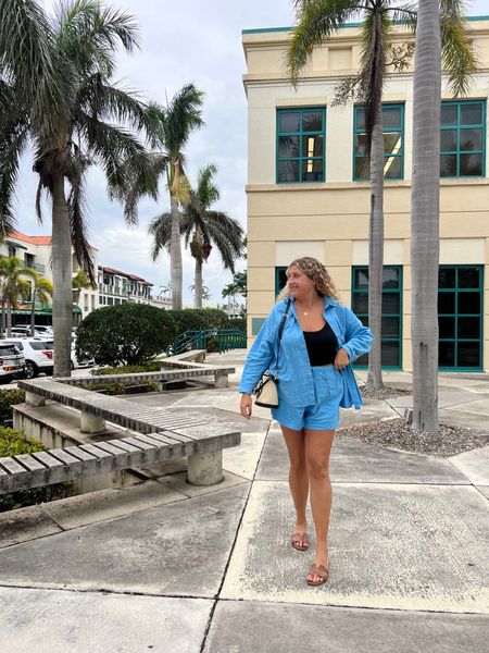 Perfect beach day outfit! 

Matching set, spring break, summer vacation, button-up top, linen shorts, midsize fashion, casual outfit, resort wear, 

#LTKSeasonal #LTKtravel #LTKFind