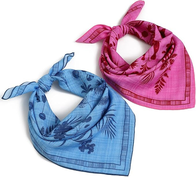 Soft Cotton Viscose Bandana 22''x22'' for Women and Men Multi-purpose Headband Hair Scarf Handker... | Amazon (US)